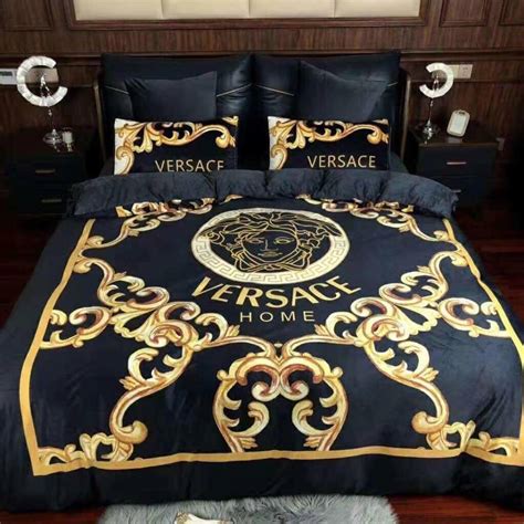 fake versace duvet cover|Versace bedding set queen.